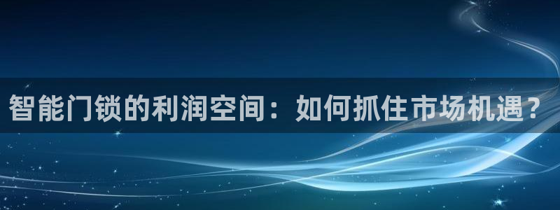 金年会信誉：智能门锁的利润空间：如何抓住市场机遇？