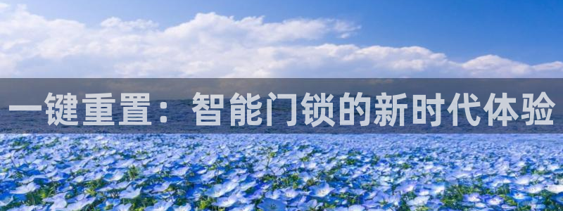 金年会彩金：一键重置：智能门锁的新时代体验