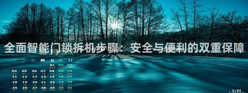 金年会这个平台：全面智能门锁拆机步骤：安全与便利的双重保障
