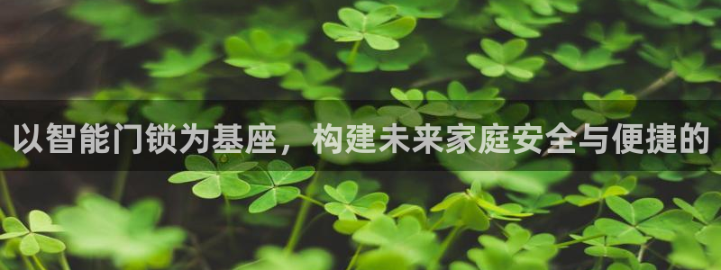 金年会这个平台：以智能门锁为基座，构建未来家庭安全与便捷的