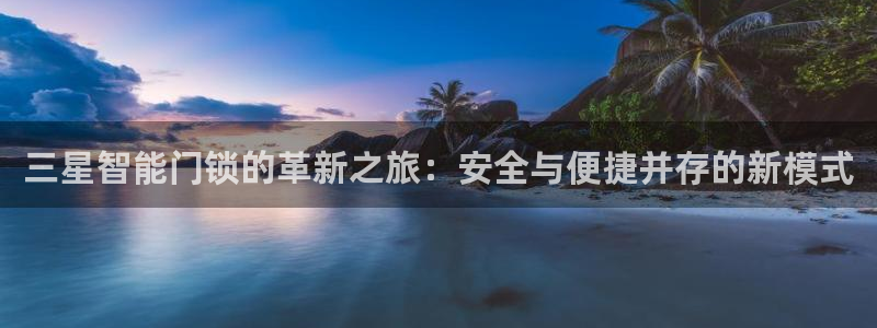 为什么搜索不了金年会：三星智能门锁的革新之旅：安全与便捷并存