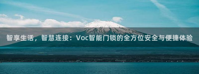 金年会 1080P：智享生活，智慧连接：Voc智能门锁的全方