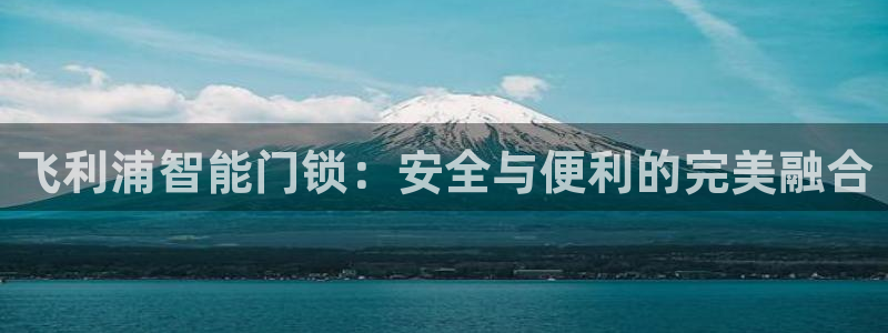 金年会 中国 金年会：飞利浦智能门锁：安全与便利的完美融合