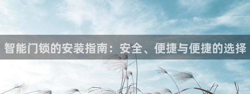jinnianhui 金年会：智能门锁的安装指南：安全、便捷
