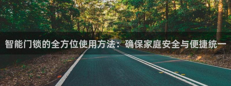 金年会VIP：智能门锁的全方位使用方法：确保家庭安全与便捷统
