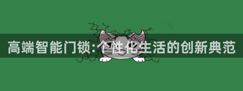 金年会娱乐提现：高端智能门锁:个性化生活的创新典范