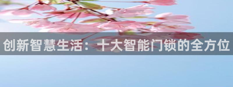 金年会娱乐下载：创新智慧生活：十大智能门锁的全方位